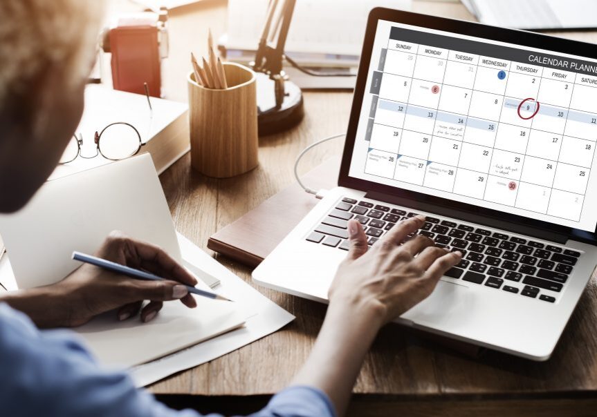 Calendar Planner Organization Management Remind Concept Planning your yearly tape needs